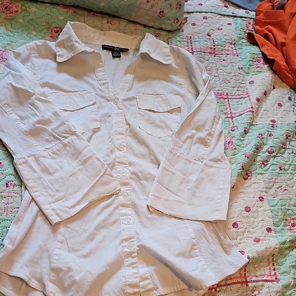 White Button-Up Shirt